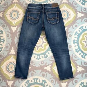 Silver jeans suki W26 L24 blue capri